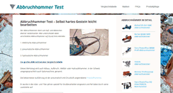 Desktop Screenshot of abbruchhammertest.com