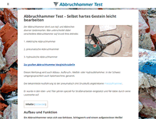 Tablet Screenshot of abbruchhammertest.com